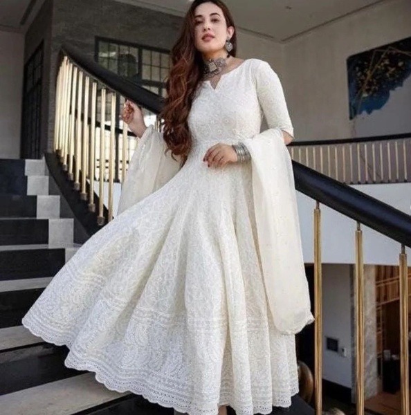 Designer Long Gown Kurti for Wedding